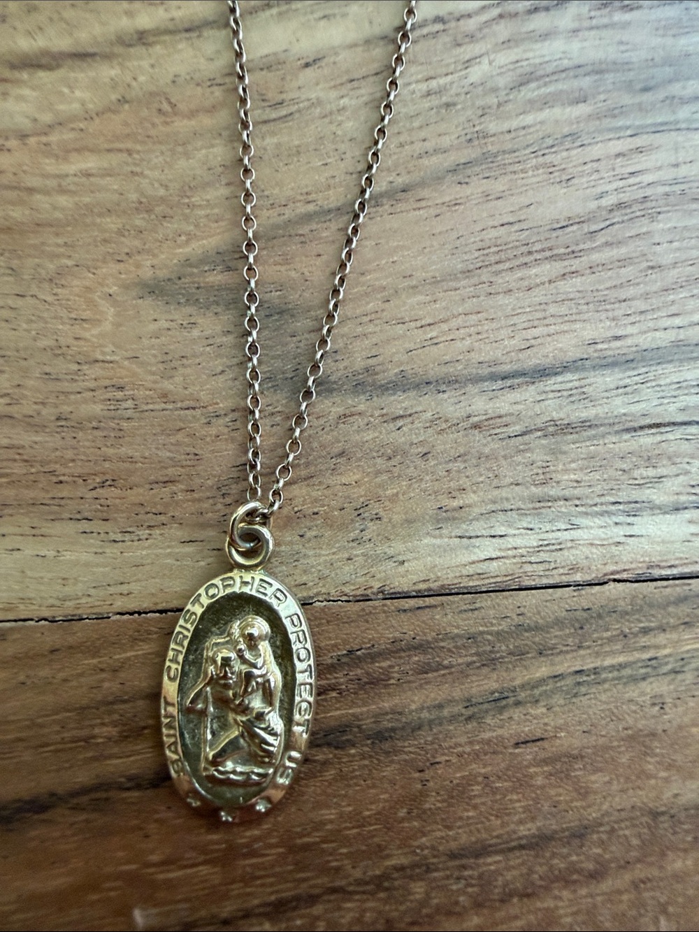 enewton Gold Saint Christopher Medallion Pendant Necklace - Gold - Picture 2 of 3